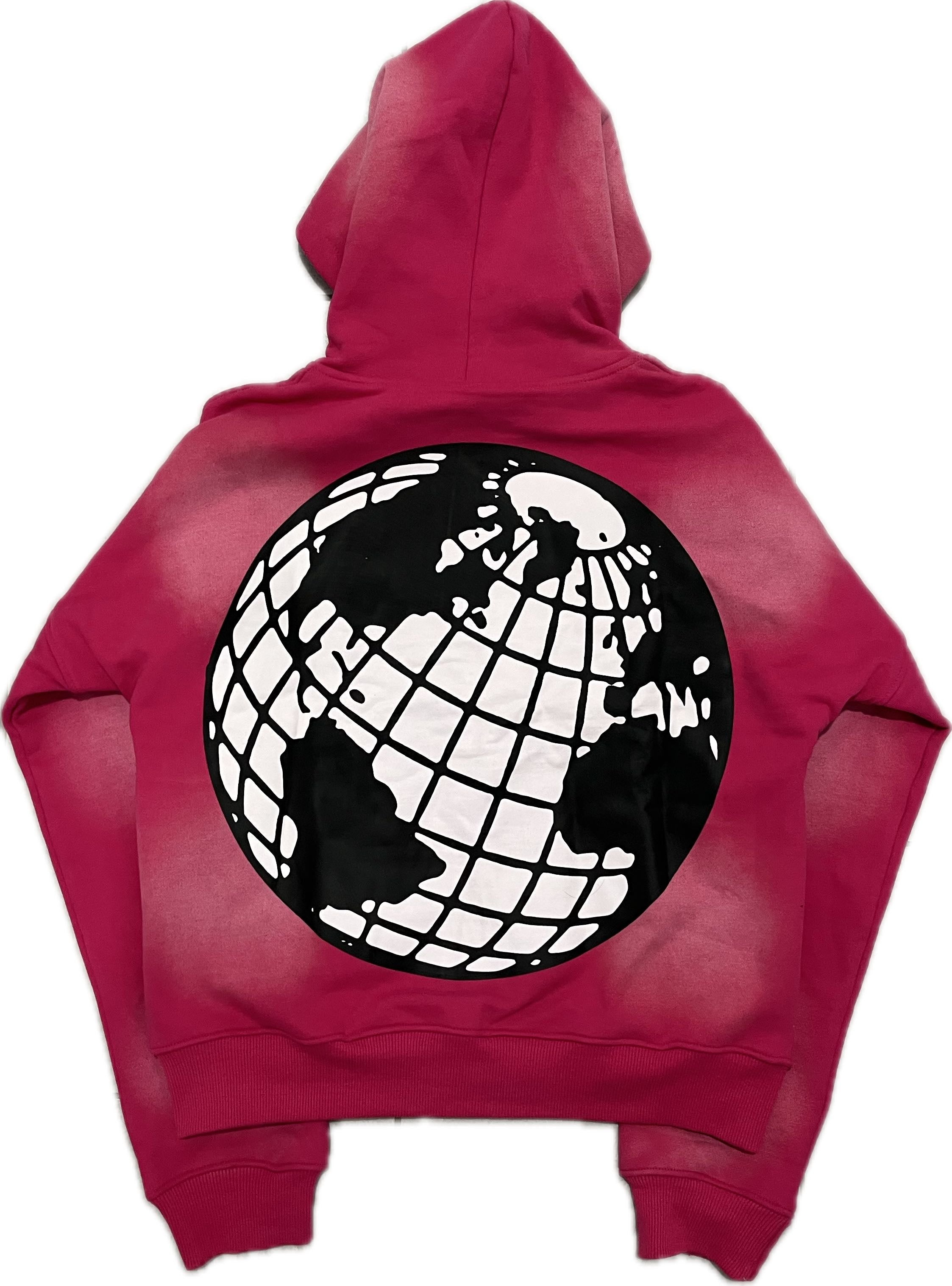 "UR WRLD" Zip-Up PINK