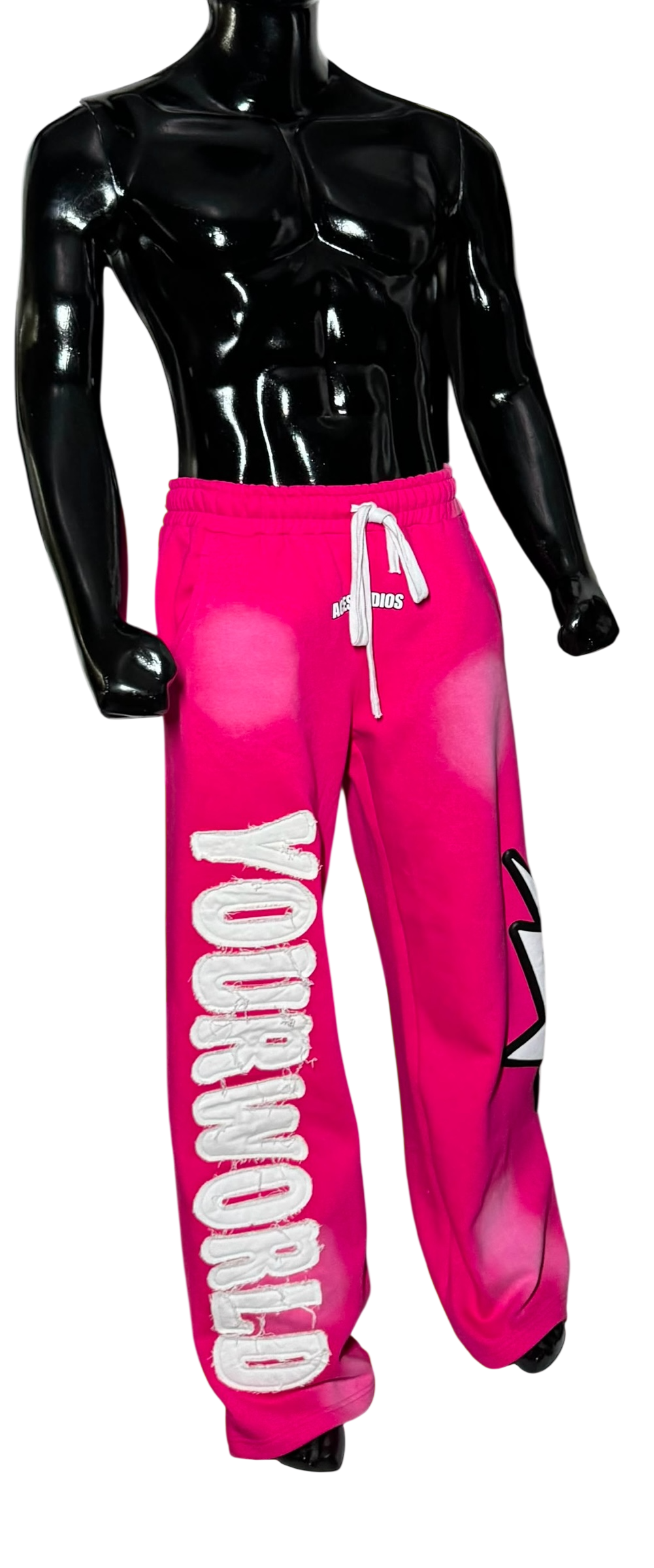 "UR WRLD" Sweatpants PINK