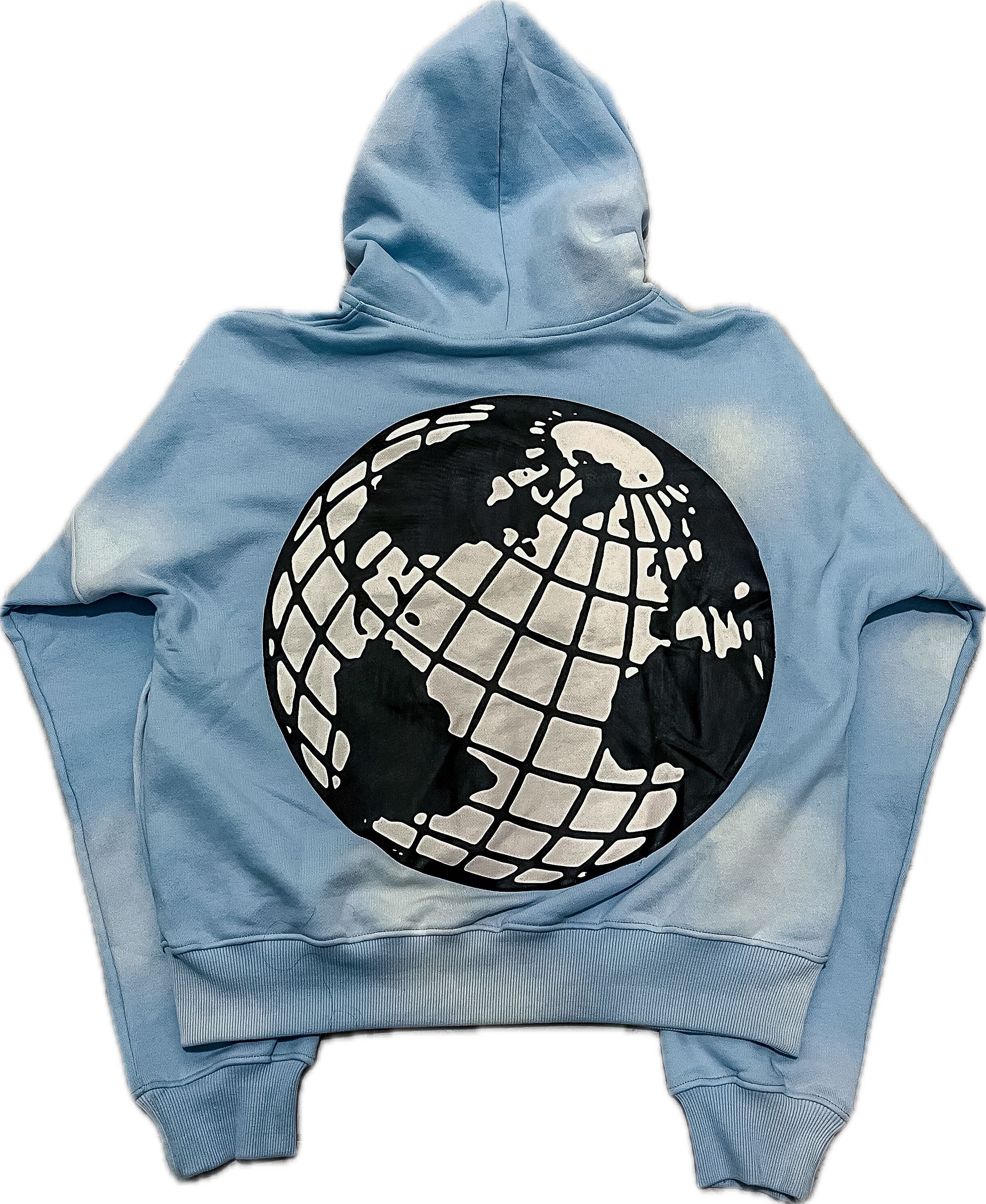 "UR WRLD" Zip-Up BLUE